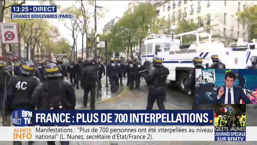 Paris On Lockdown For Gilets Jaunes Protests As It