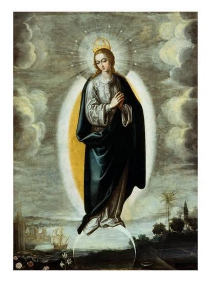 bedecuthbert's tweet image. Woman! above all women glorified,
Our tainted nature's solitary boast;
Purer than foam on central ocean tost;
Brighter than eastern skies at daybreak strewn
With fancied roses, than the unblemished moon
Before her wane begins on heaven's blue coast #ImmaculateConception