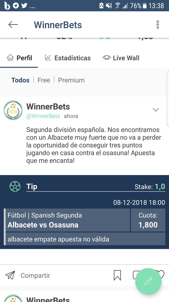 WinnerBetsF's tweet image. Una apuesta que nos gusta mucho! Tenemos más apuestas en Telegram y en betsfy, seguirnos si queréis saber cuáles son, es gratuito! 
Ahora se publicará otra más por Twitter!