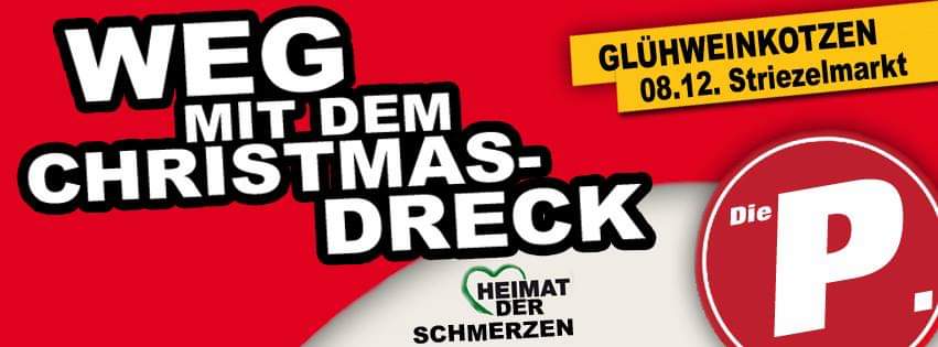 PARTEI_DD's tweet image. Auch dieses Jahr wird der KV Dresden das traditionelle #Glühweinkotzen auf dem #Striezelmarkt zelebrieren. Mit Weihnachstburka, Sachsenwichteln und Gottes Segen sorgt Die PARTEI für festliche Stimmung. Voraussichtlich Ankunft 17 Uhr! #dd0812 #kämpfeniefürdichallein #DiePARTEI