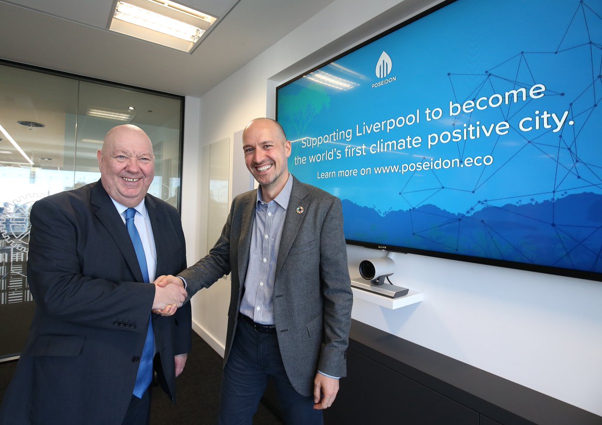 Poseidon_Eco's tweet photo. #12DaysOfPoseidon: Remember when we partnered with #Liverpool to create the world's first 'climate positive' city? We do! @lpoolcouncil, thank you for the progress we've made this year to show global #leadership against #climatechange. #GlobalGoals https://t.co/sQXUHH1qto https://t.co/fcPJ9gpuNK
