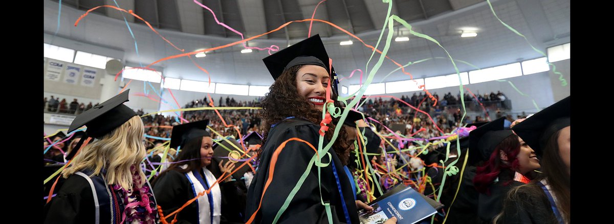 CSUSBNews's tweet photo. #CSUSB celebrates fall Commencement today, Dec. 8 at Coussoulis Arena on campus. #Classof2018 #CSUSBGRAD18 #WeDefineTheFuture. Schedule of ceremonies is at this link: https://t.co/fgiMZaWPLT https://t.co/Gv9K3Szz2Y