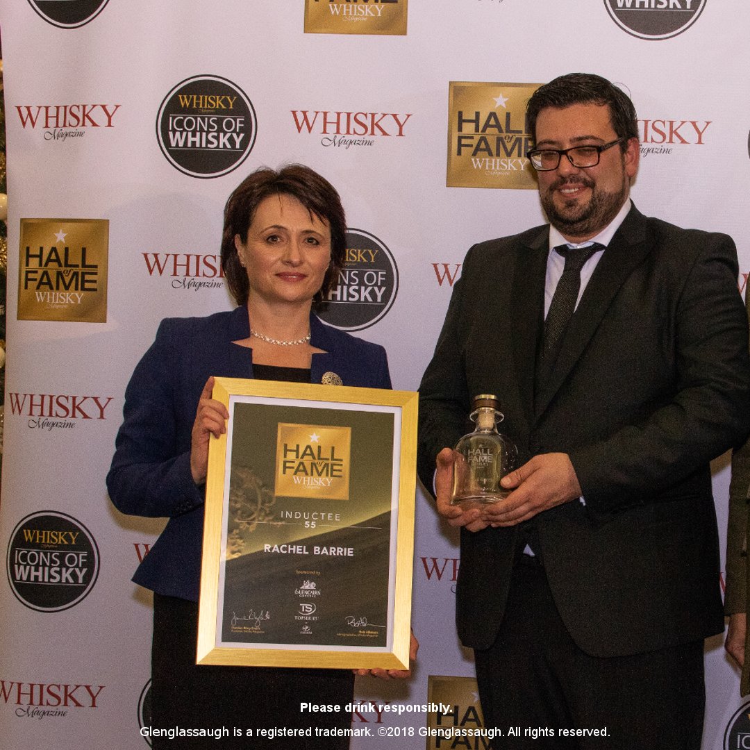 Glenglassaugh Master Blender Rachel Barrie was inducted yesterday into The Whisky Magazine's Hall of Fame. This is the highest accolade The Whisky Magazine can bestow. Congratulations Rachel on an outstanding achievement!