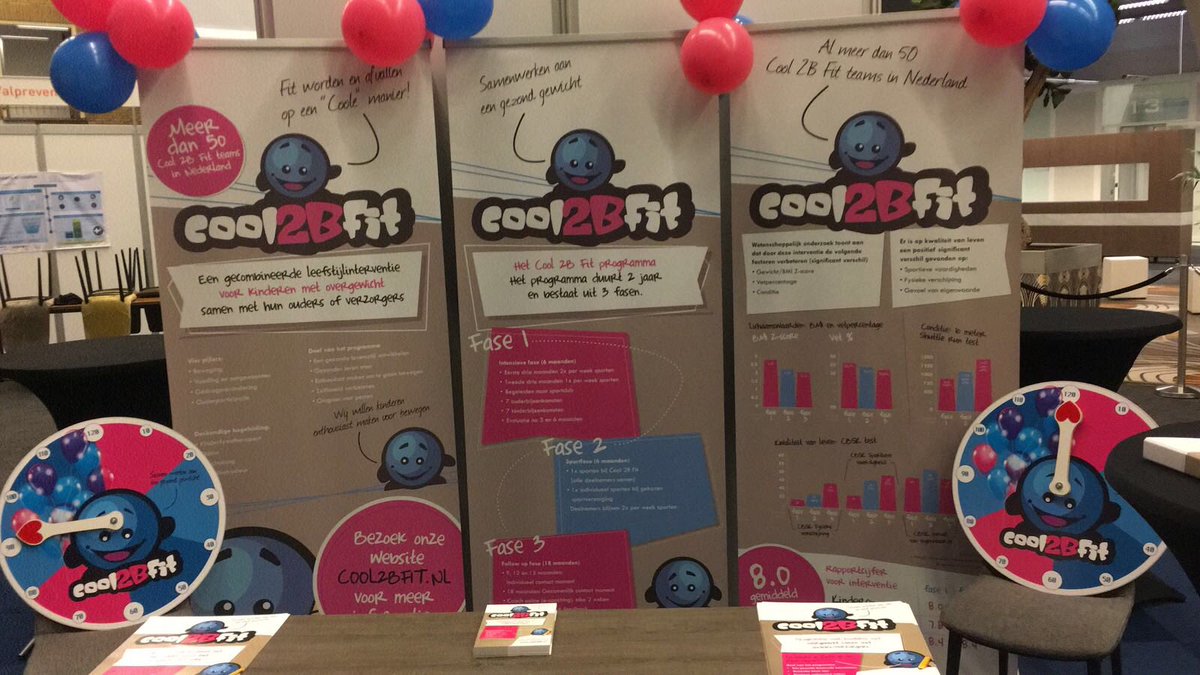 Vandaag zijn Sinette Giesselink en Michiel Bloemen op congresdag van <a href="/KNGF_Fysio/">KNGF_Fysio</a> in Den Bosch! Ongeveer 2000 #fysiotherapeuten kunnen kijkje nemen bij de stand en alles horen over onze succesvolle interventie voor kinderen met #obesitas en #overgewicht 😀