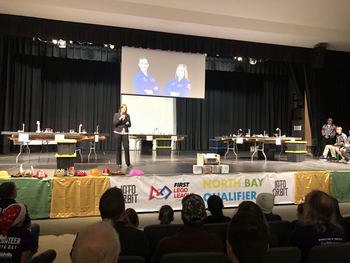 Great to have <a href="/OlatheMacintyre/">Dr. Olathe MacIntyre</a> speaking at the Opening Ceremonies of our 4th FLL Qualifying Event in North Bay!