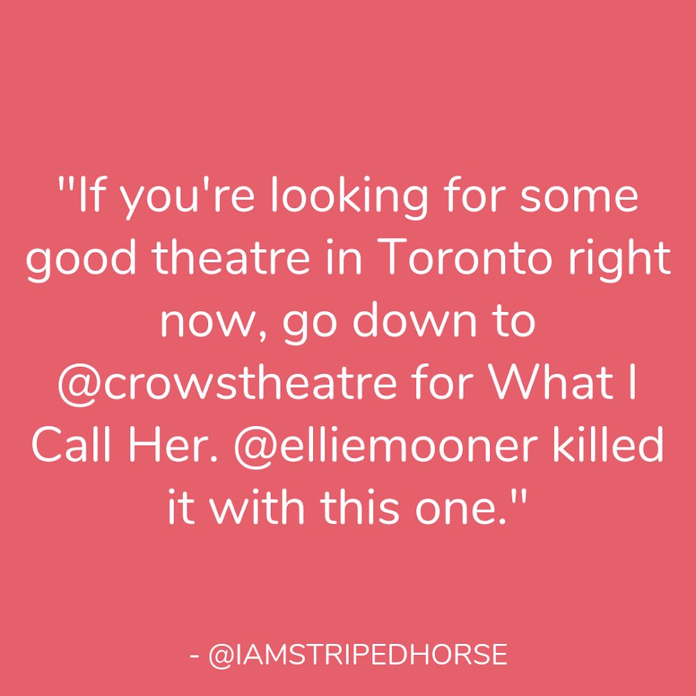 Two. Performances. Left. 

2:30 + 8:30 TODAY! <a href="/crowstheatre/">Crow's Theatre</a> #theaTO #lastchance