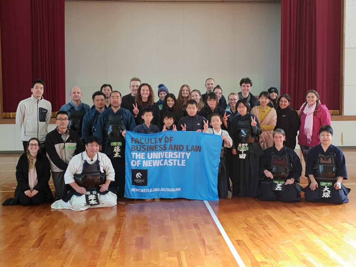 Daolily's tweet photo. Day 8- it was such a fun experience to get to practice Kendo. We are so lucky to get those opportunities to do them all- will bring lots of good memories back to Australia. Explored nice food at last night in Kyoto #UONLawJapan  #uonlawschool #EnviroLawPolicy @Uni_Newcastle https://t.co/VubDsEfFu3