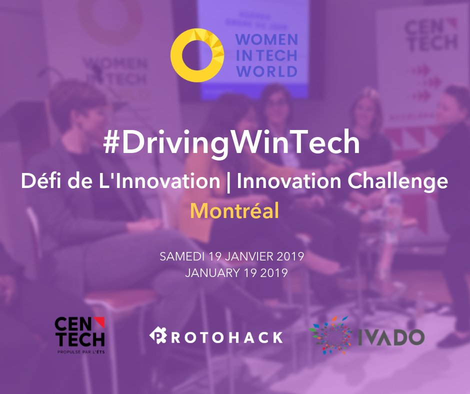 protohack's tweet image. 🔔#Contest Alert! 🔔 Thanks to our wonderful sponsors @CentechMTL &amp;amp; @IVADO_Qc, we&apos;re giving away 2 sets of 2 tickets to our partnered event with @WiTWorld_ #DrivingWinTech #Innovation Challenge in #Montreal! 🎟️To enter, tag a friend who you&apos;d share your ticket with. Good luck!