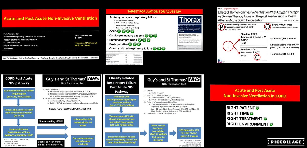 NickHartGSTT's tweet photo. @rachaelmoses @BTSrespiratory @NCEPOD @MarkE278 @msovani @EB_clinic @respfutures @TheACPRC @MarkCJuniper #gettingtheballrolling
ACUTE &amp; POST ACUTE NIV
Right Patient
Right Time
Right Treatment
Right Environment
 #AcuteNIV #Education #Training
#BTSWinter2018 https://t.co/Zrj06p1oOl