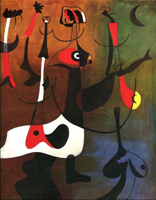 Personnages Rythmiques (Rhythmic Characters), Joan Miró, 1934