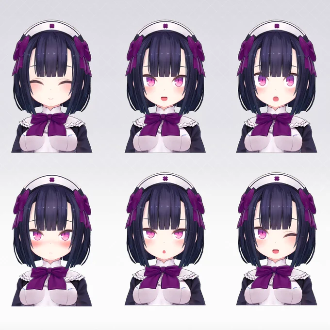 ようやく諸々含め完成しました!メディカルセンタースタッフさん(以下メディス子さん)です!! VRChat 