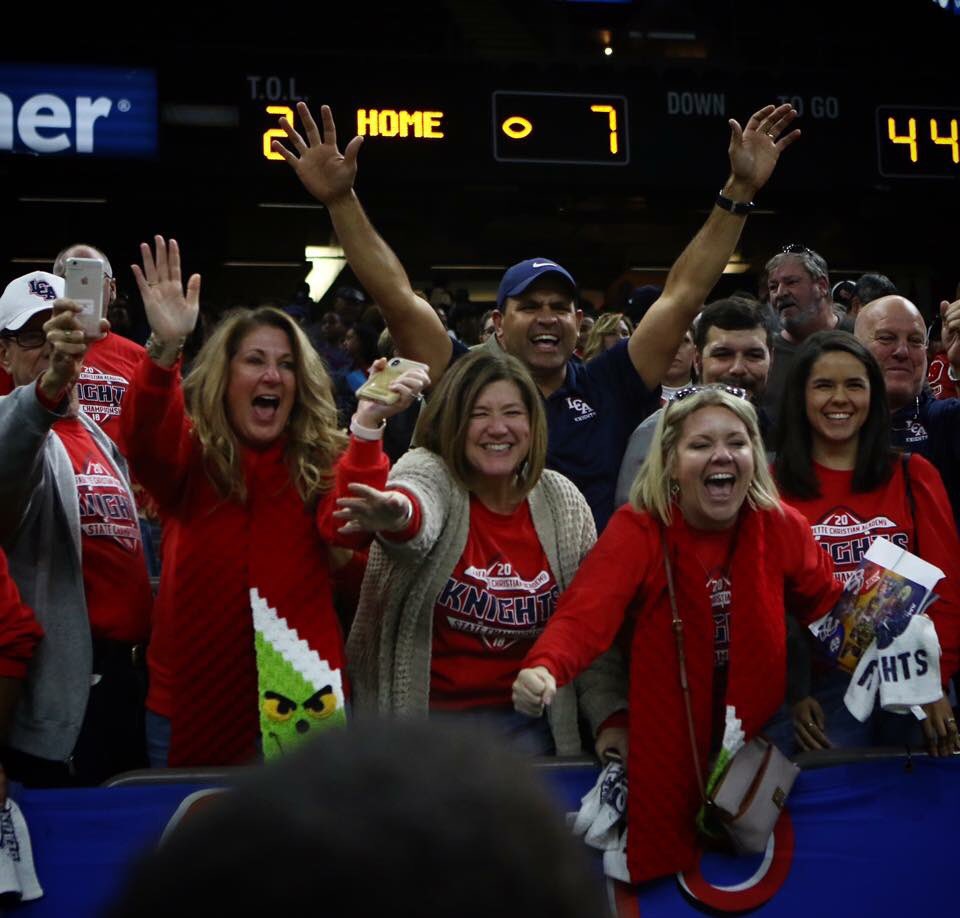 clement_lisa's tweet image. Zachary’s number One Fans were just a little excited! What a way to end your High School Career.  #tearsflowed #AKnightToRemember #NumberSeven #LCAKnights #SequoiaSeason @zacharywclement @geeclement
