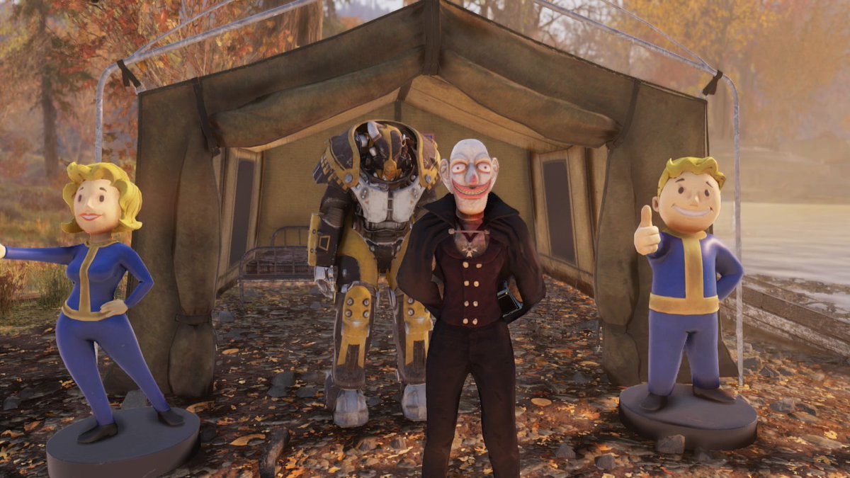 hi_gri's tweet photo. PA着てないけど、クエスト進めてX-01ゲット。ステキに壊れたライフ���欲しい。 

#Fallout76 https://t.co/H0jTvpMapS