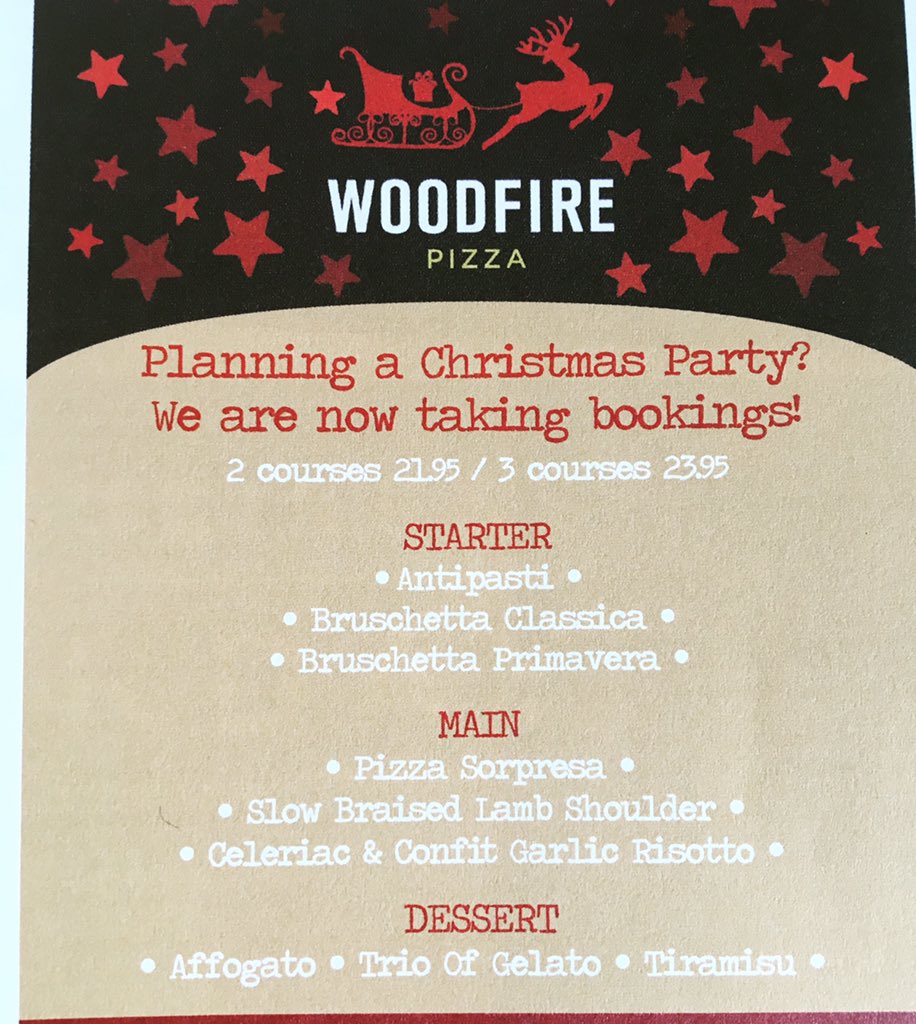 Our Christmas Party Menu ~ throughout December, perfect for work, friends &amp; family! 🌟🎄🥳