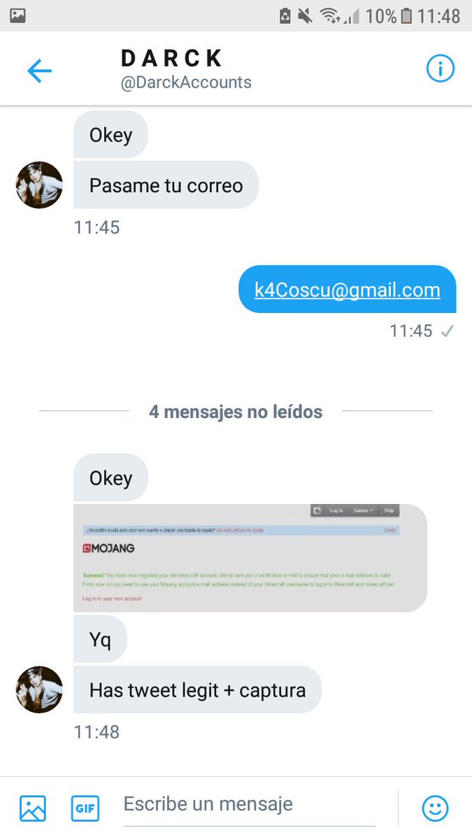 Gangstyy's tweet photo. LOOOOOOOOOOOOOL @DarckAccounts  ES LEGIT GANE SU SORTEO Y ME DIO UNA UFAAAA https://t.co/8oermKXFpt