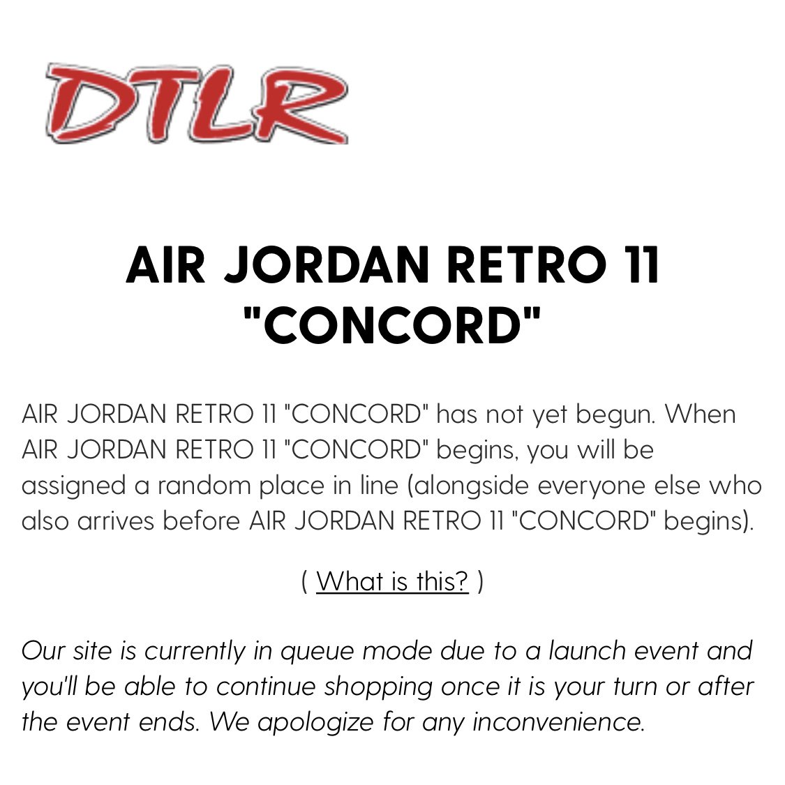 concord 11 dtlr