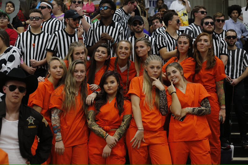TaylorWsoccer's tweet photo. #TUWS at Silent Night or convicts out on a day pass?  Hmmmm. https://t.co/8C993QPxev
