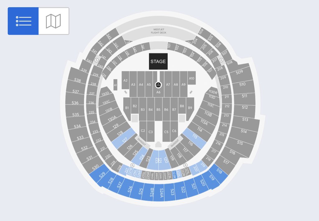 Rogers Skydome Seating Chart