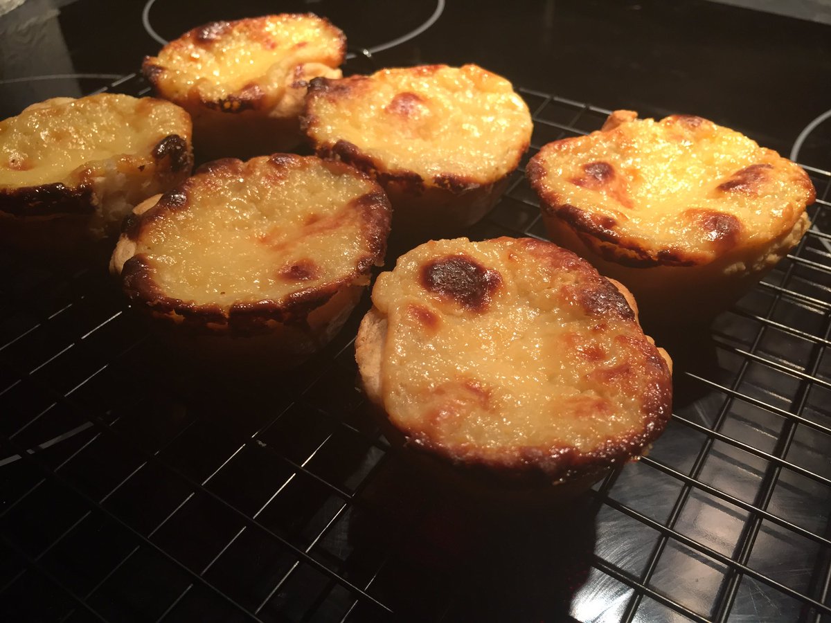 beardybaker2018's tweet photo. Attempt No.19. Portuguese Custard Tarts. Bit too much pastry and not enough custard. Taste nice though. #custard #portuguesecustardtarts #custardtarts https://t.co/xsHvf98zyQ