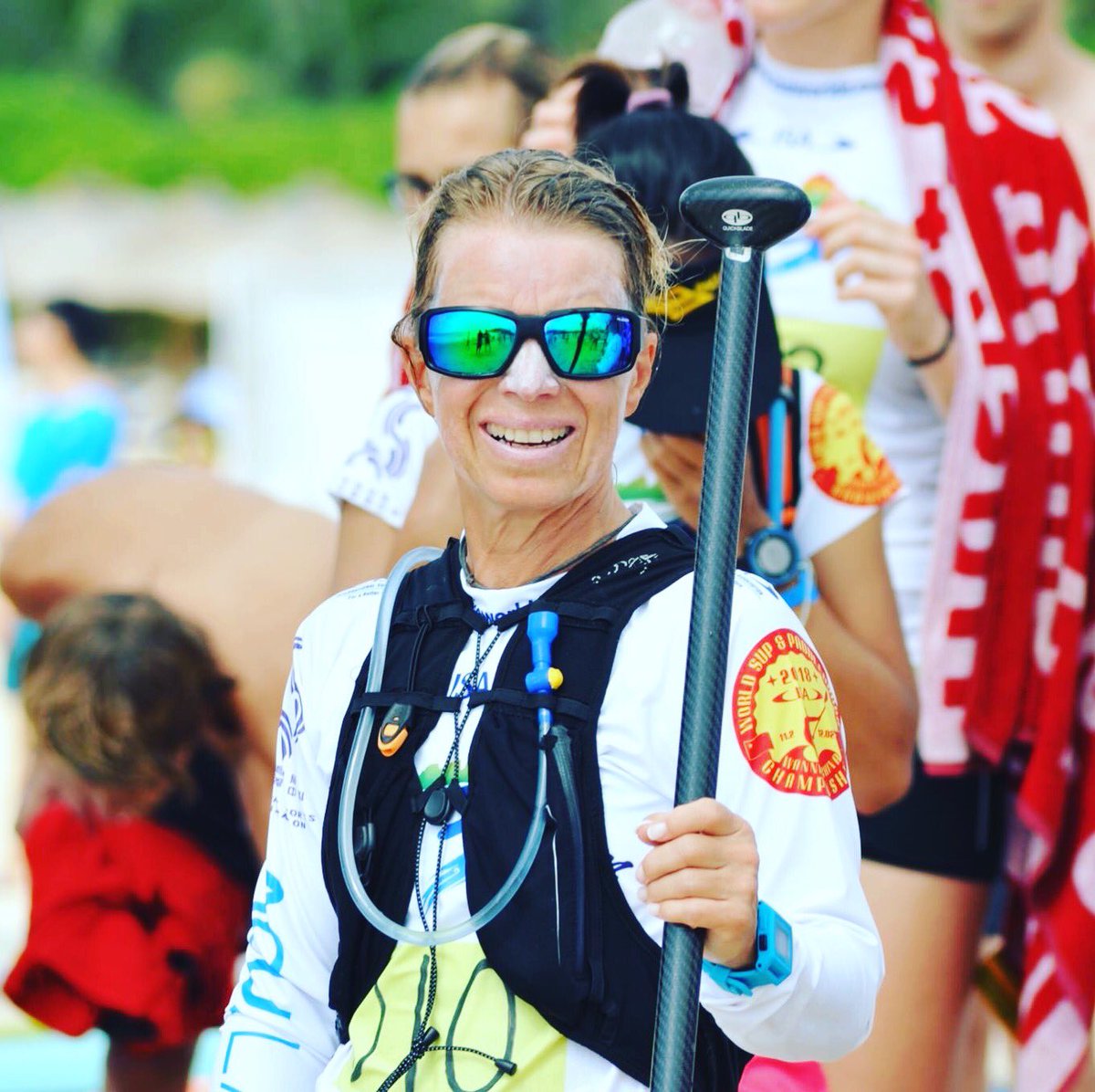 Ready to go! 18k Long Distance at #isaworlds #sup championships in China last weekend. Hardest #suprace I’ve ever been in, but proud I made it 💪🏄‍♀️ What a fantastic experience to race together with all the other worldclass #athletes and #PowerWomen 😀