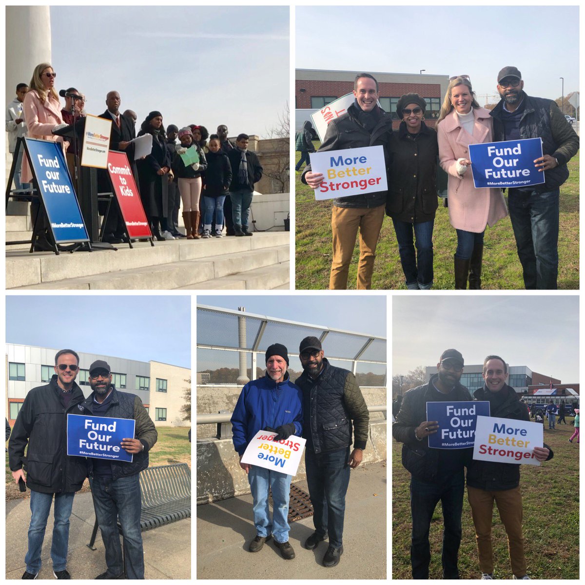 RoscoeCooperIII's tweet photo. We stood and marched with our neighbors in RVA to send a message that our teachers, students, and all school staff deserve increased state funding for K-12 education! #MoreBetterStronger #MarchForMore #RedForEd @HenricoSchools #oneHenrico https://t.co/51oswtEOry