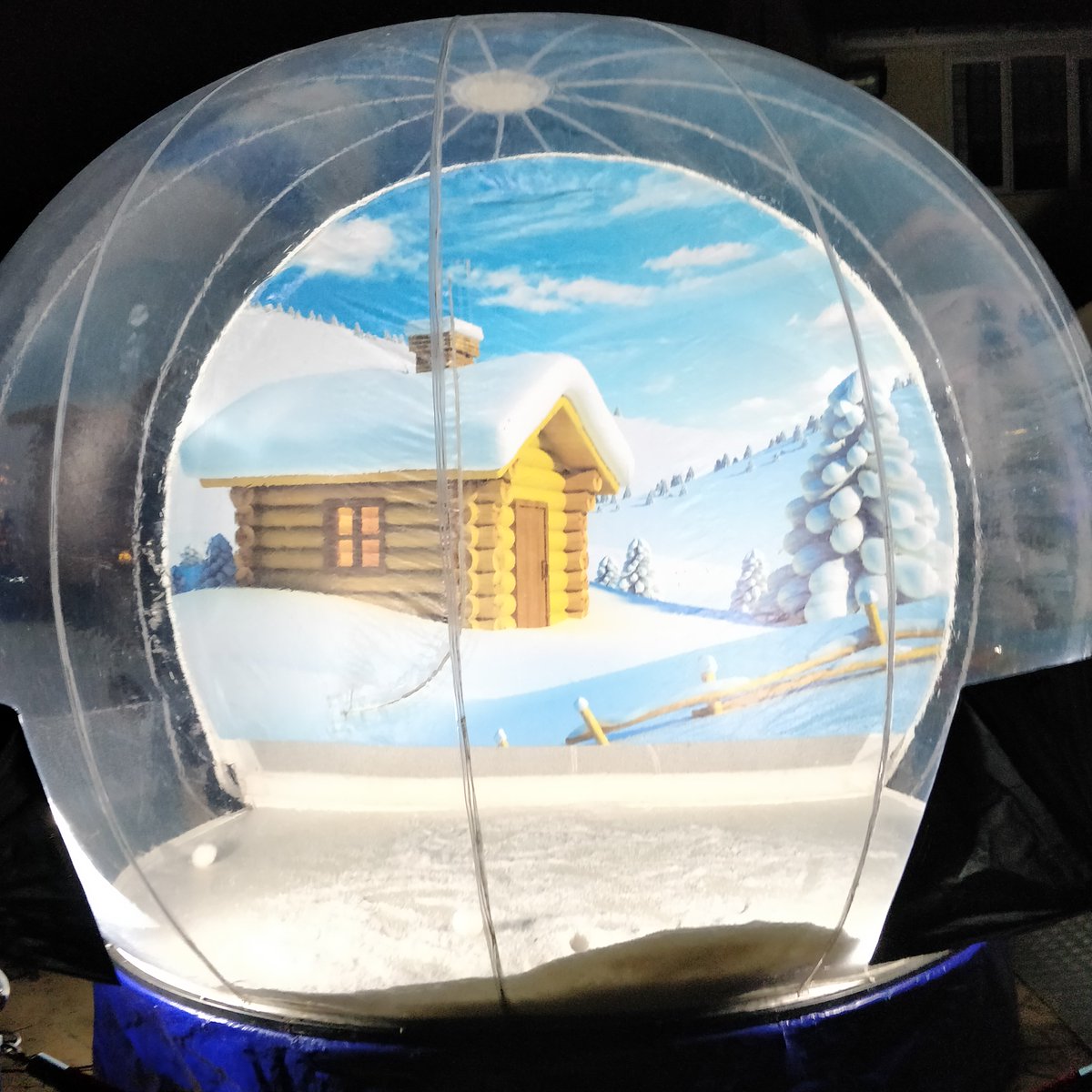funtimebounce's tweet photo. Company Christmas Party tonight with the snow globe. Step inside and have you picture taken! If you would like it at your event https://t.co/5GCX9dLKVS @funtimebounce https://t.co/7T5KYO8Din https://t.co/Wf6hjdxsjf