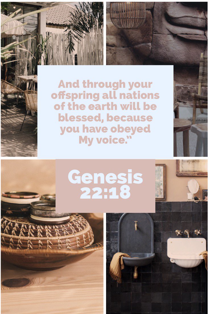And through your offspring all nations of the earth will be blessed, because you have obeyed My voice.”
Genesis 22:18
•
biblehub.com/genesis/22-18.…