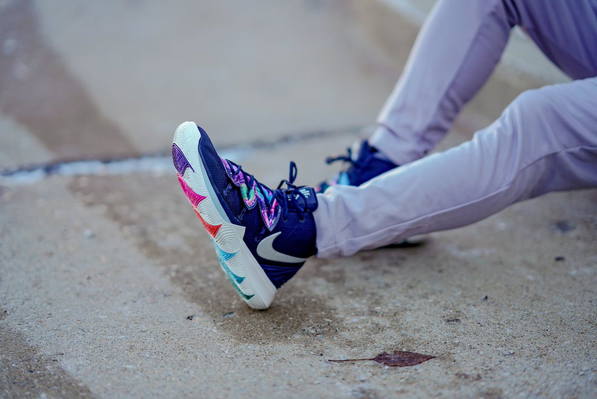 FinishLine's tweet photo. The @Nike Kyrie 5 'Multicolor' Is Out of This World. Grab Your Pair Next Saturday.

https://t.co/JlvJW7FglH https://t.co/KuWO7pg7oP