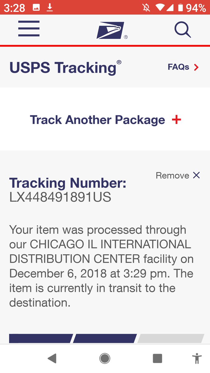 Usps Help The Item Is Currently In Transit To The Destination I Do Not Know The Immediate Location Of The Item Please Await Further Updates Vmc T Co Ape2mprnqf