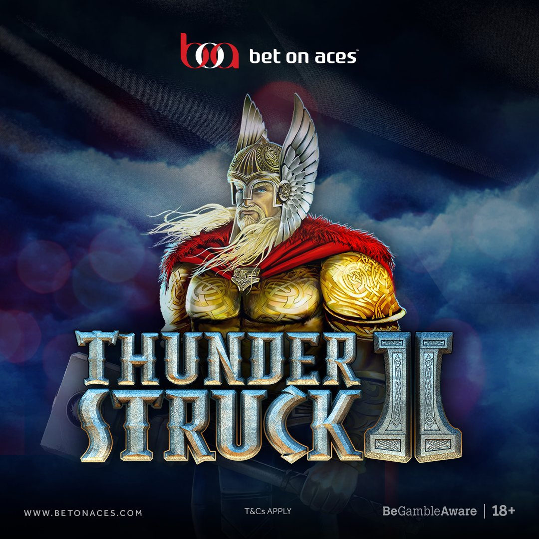 BetOnAces's tweet photo. Have you played the outrageously popular Thunder Struck II slot? Enjoy some weekend entertainment and play at https://t.co/xWNPytue5h. #Casino #VideoSlots #ThunderStruck https://t.co/jTl3Obq8nW