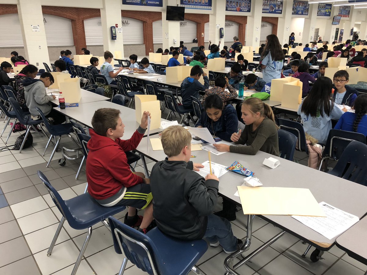 foxms1's tweet photo. Math - it’s a sport! @TheWalkerSchool well represented at #MathLeague competition today with 3 teams of passionate 5th graders! #WalkerThinks https://t.co/kT2njnXsF6