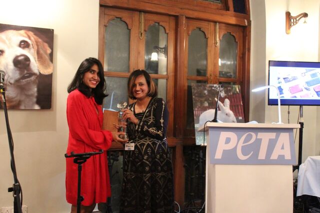 .<a href="/arturedesign/">Arture</a> - the proud recipient of the “Innovative Fashion Award”. #PETAIndiaAwards
