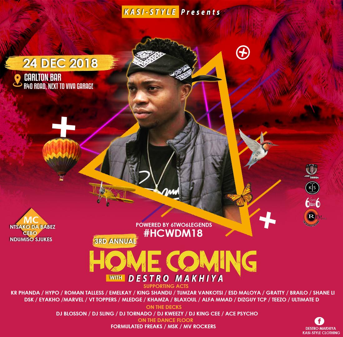 24 Dec 18 #HCWDM18 We on for Sure🙏
@6two6Legendz @KasiStyle_SA