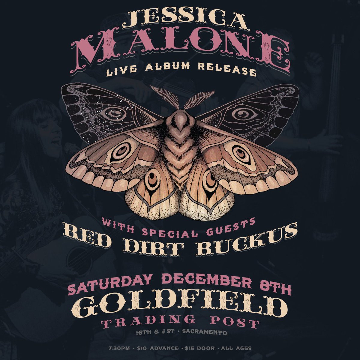 TONIGHT!!! JESSICA MALONE is inside Goldfield with <a href="/reddirtruckus/">Red Dirt Ruckus</a> and tickets are still available! Grab them now!

Tix: goldfieldtradingpost.com