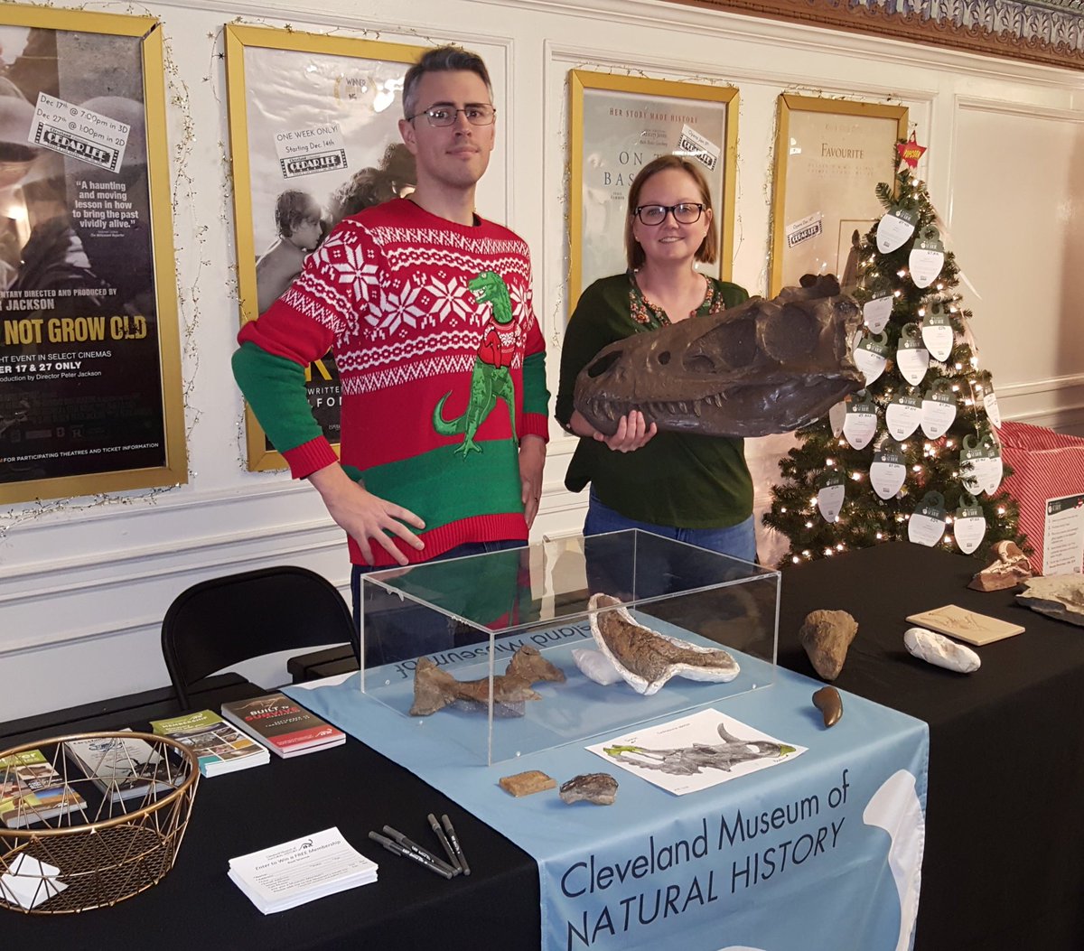 CMNHedu's tweet image. We're here @CedarLeeTheatre this Saturday morning with a great and excited crowd ready to see @walkwithdinos 3D as part of our @goCMNH #ReelScience series! cmnh.org/reelscience