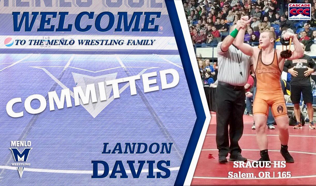 📝 SIGNED
We are excited to welcome Landon Davis to the Menlo family! Landon is a 2x Placer and state finalist from Sprague high school in Oregon. We look forward to supporting him as he looks to cap his high school career with a state title in February! #getstOAKed