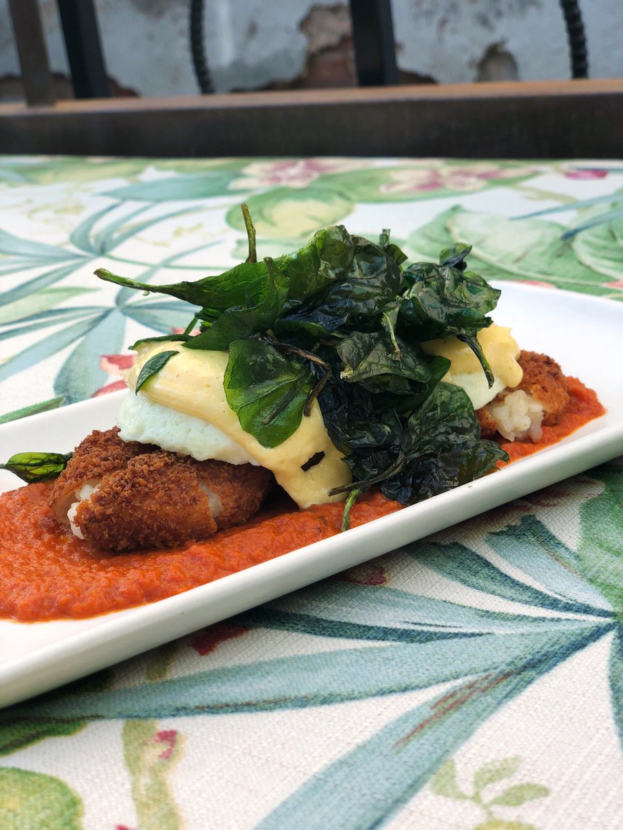Nook On Twitter You Made It To The Weekend Let S Celebrate Together With Our Special Italian Benedict Arancini Eggs Marinara Fried Spinach And Hollandaise Benedict Restaurant Brunch Tucsonfoodie