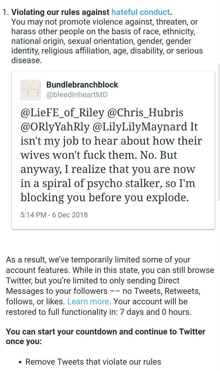 Twitter suspended this woman for telling a stalker to go away. #TwitterHatesWomen