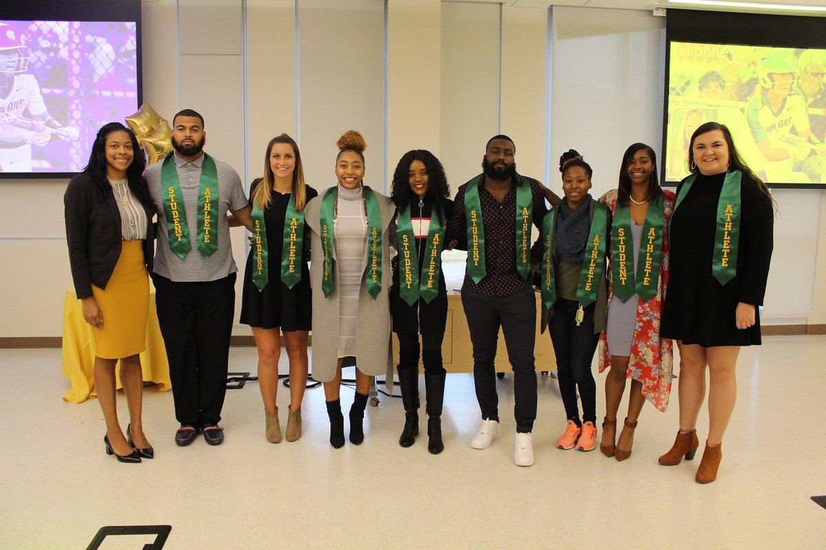 NSUAF2's tweet photo. Congratulations to our student Athletes π°β€οΈ #Behold #NSU #HBCUGrad #Grad18 https://t.co/iqiZjZhd22
