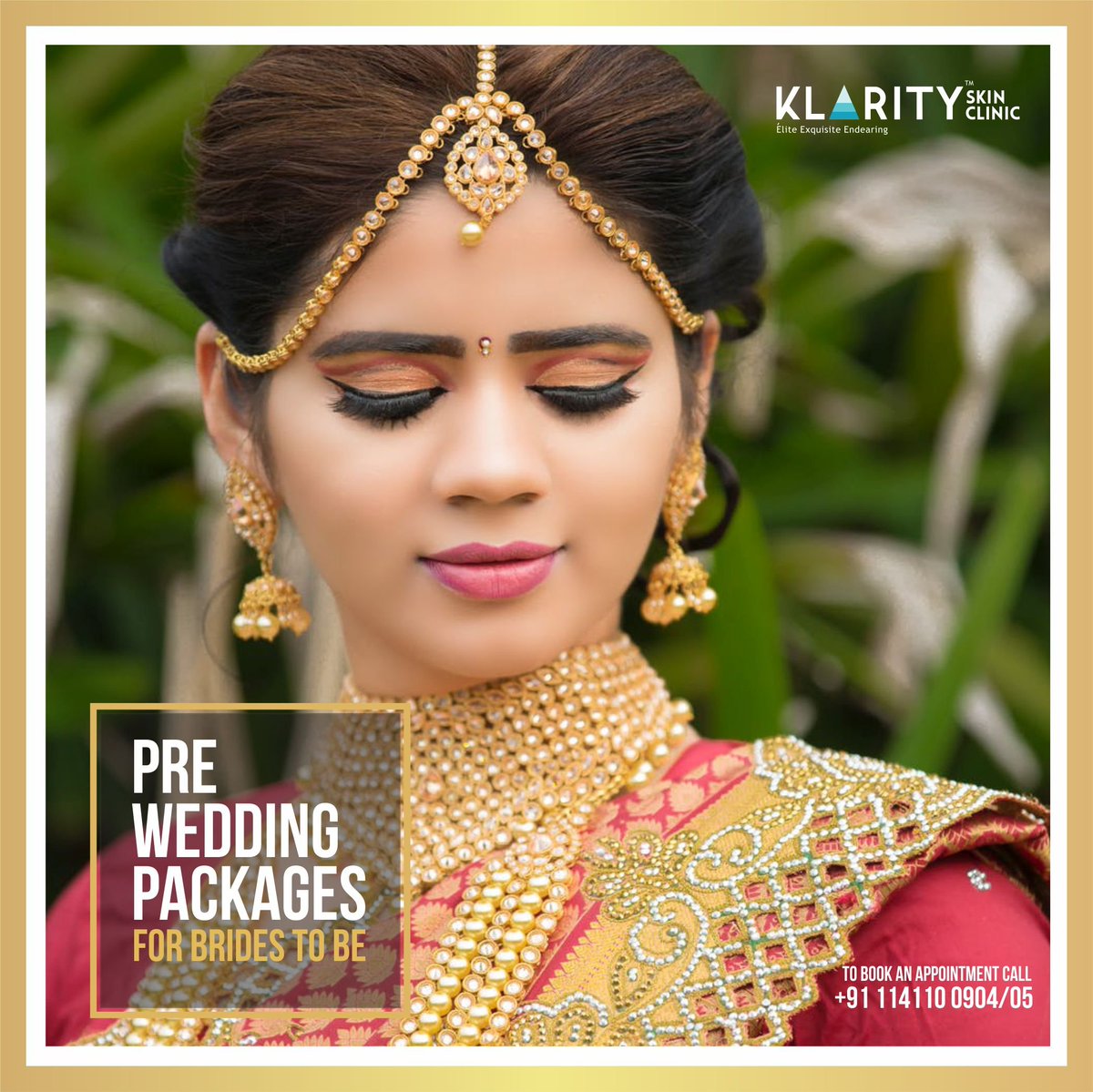 KlarityC's tweet photo. While you focus on good make up, it is important to take care of skin’s natural skin which forms the foundation of the Bridal Look.
#klarityskinclinic #gk2 #newdelhi
#preweddingpackage #klaritybridal https://t.co/ef1miqwoAr
