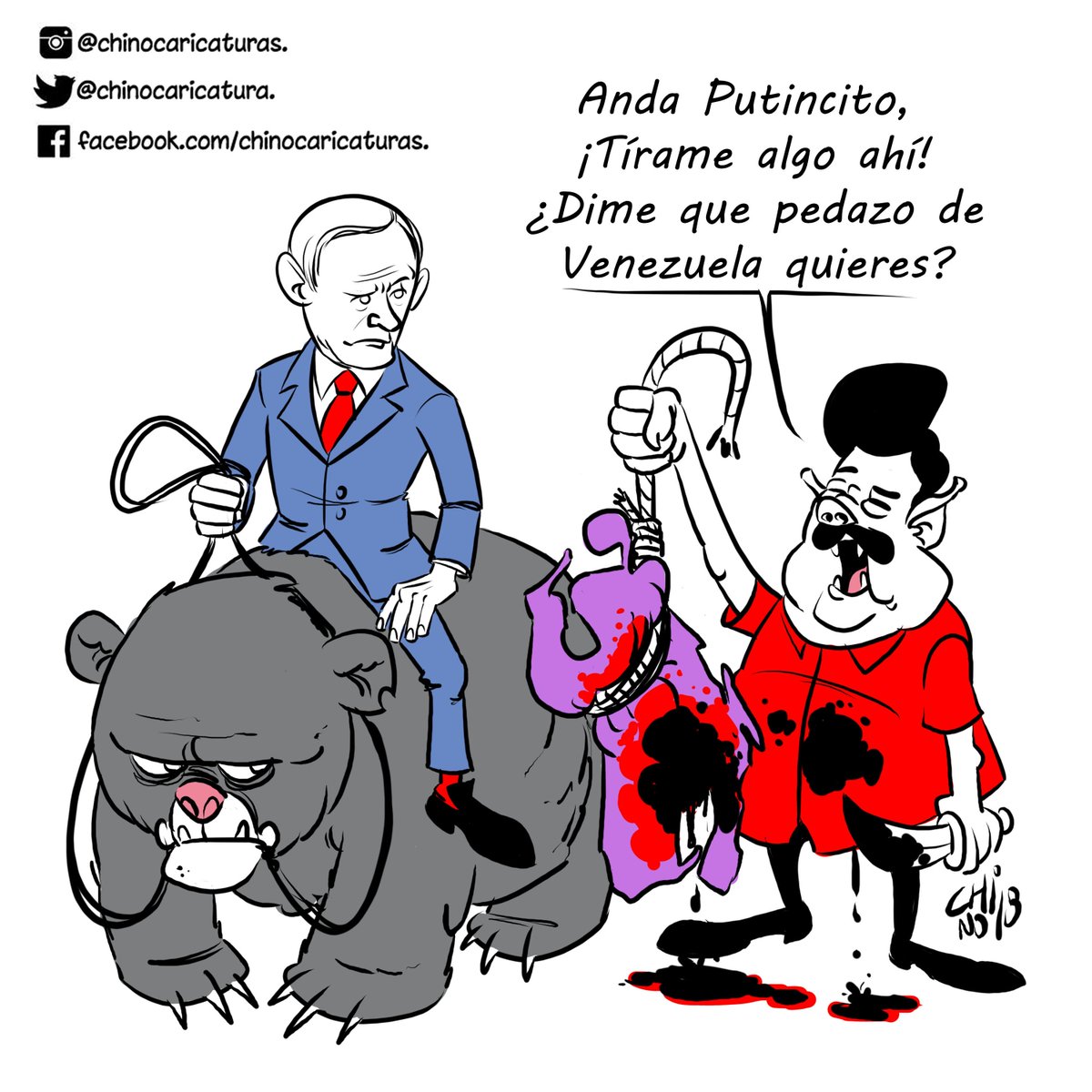 David Alfonso no Twitter: "#Caricatura exclusiva donde pueden apreciar parte de las negociaciones entre Maduro y su papá Putin!!! @CaricaturasVe @PoliCartoonVzla #Venezuela… https://t.co/EEIncXwKh0"