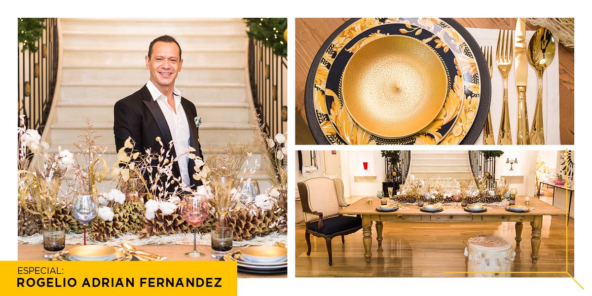 La mesa es la gran protagonista de la cena de navidad y Adrián Fernández lo sabe. bit.ly/2QFhx2Q