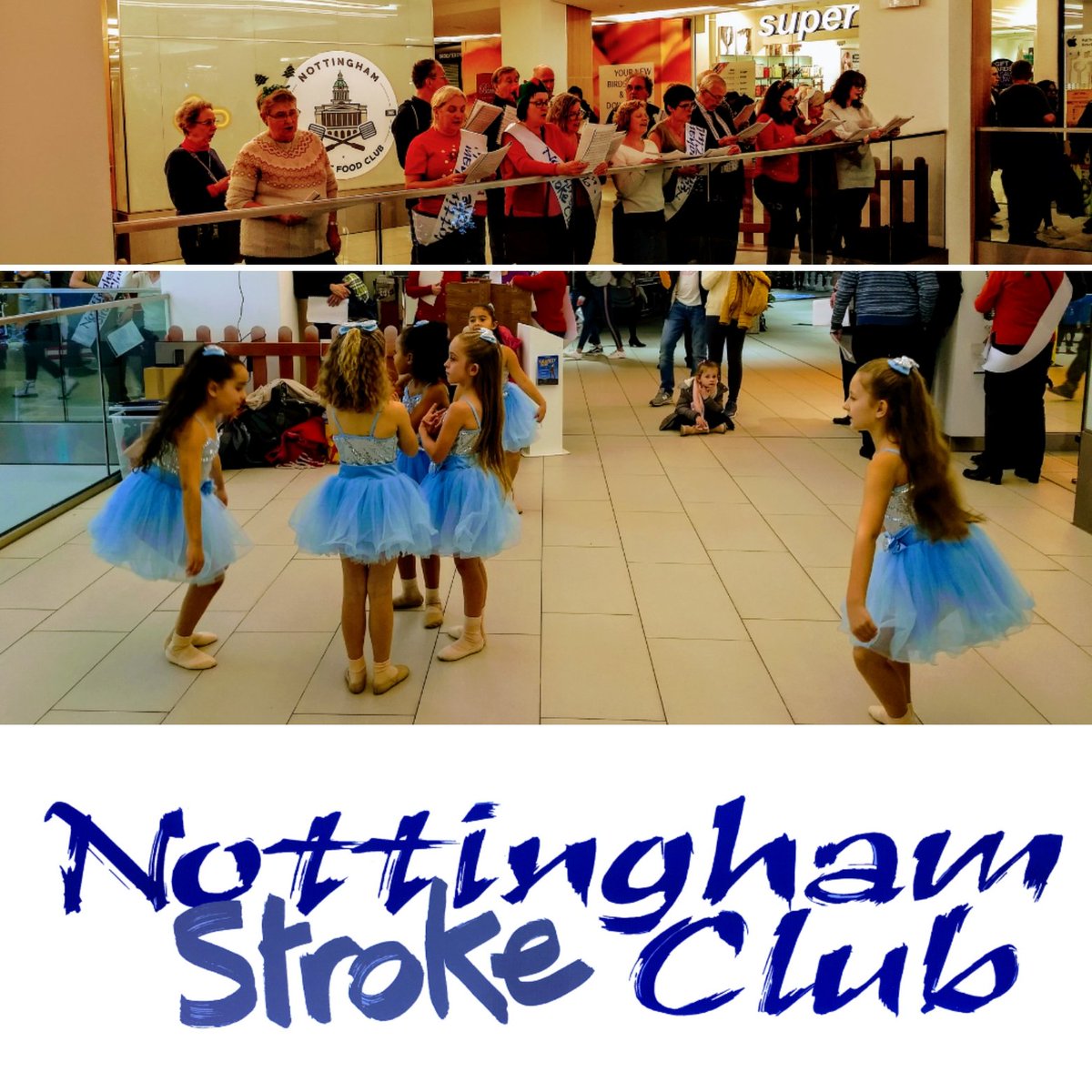 A successful carol fundraiser for <a href="/TheStrokeAssoc/">Stroke Association</a> Nottingham Club. We sang and the girls from <a href="/thedancestudios/">The Dance Studios</a> danced a disney ballet for us. 
Join us again next Saturday at 1.30 in the @intuVictoriaCen