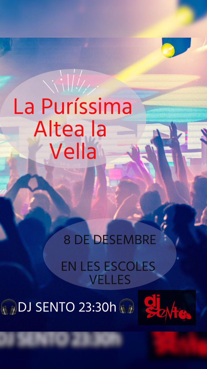 DjSento's tweet photo. Esta nit ens veiem a Altea la Vella, a partir de les 23.30h. Vos esperem!✌️✌️ https://t.co/zSsPtcQ3Za