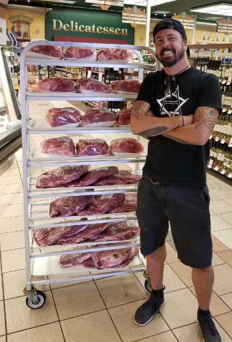 Went to the store for milk and eggs.....walked out with 180 pounds of meat. Such a weirdo. #backbeatbbq