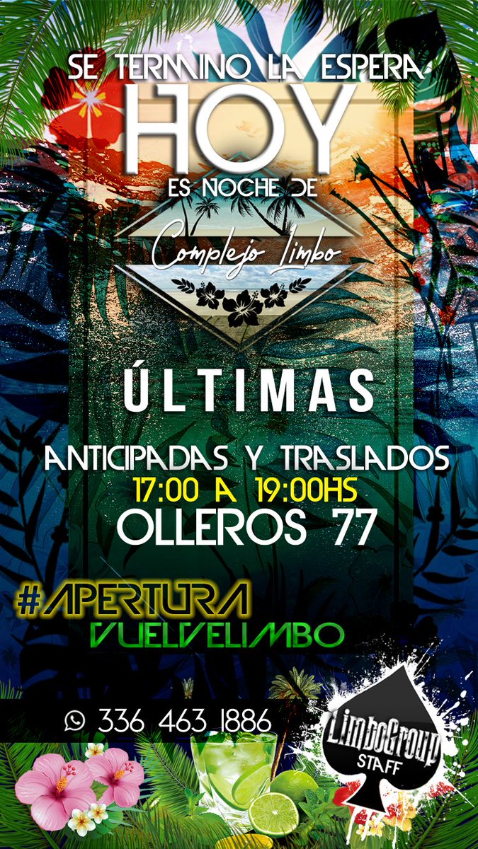 moodstaffok's tweet photo. No podemos ceeer que POR FIN LLEGO EL SÁBADO!!! 😍🔥💥💥
- Hoy consegui los últimos 20 lugares de traslado! Y las últimas 50 anticipadas sin traslado!🔴
- Todo vuelve a la normalidad! #VolvioLIMBO 🎉
#TusMejoresNoches
#LimboGroup♠️
#NoMoreCopy 😂 https://t.co/62GW1sSRY0