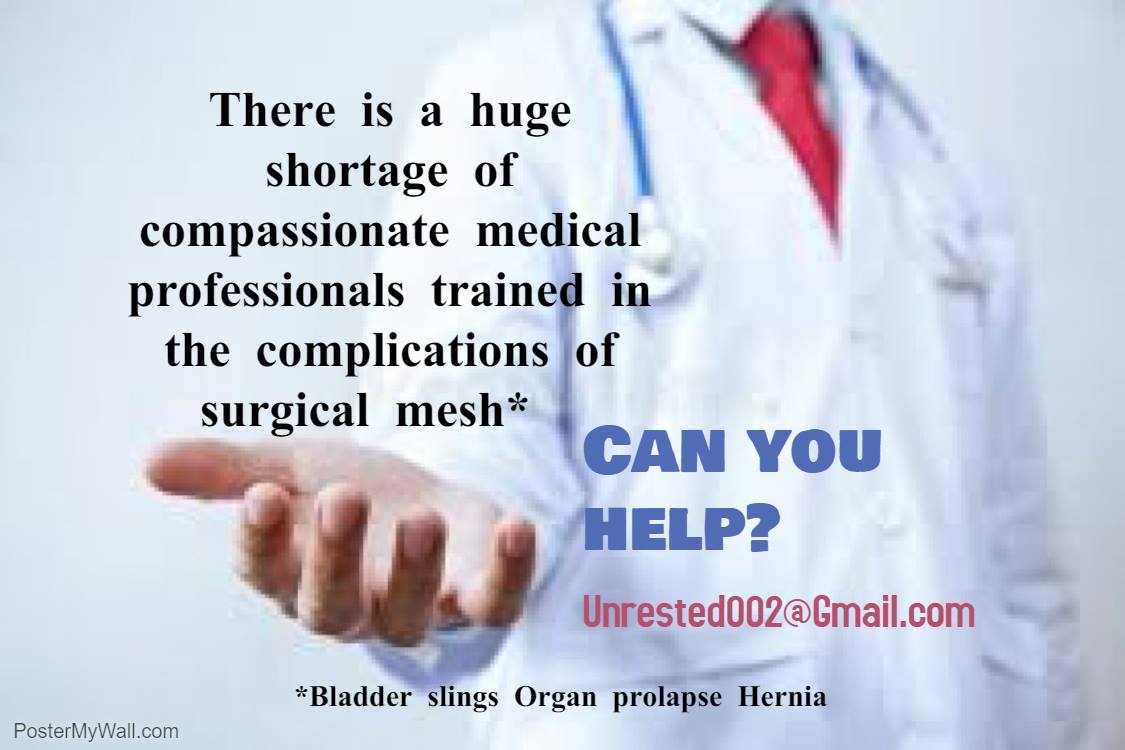 <a href="/Corrina35038731/">Corrina D 🧚🏿‍♂️🧚🧚‍♀️</a> <a href="/meshinmyflesh/">Wee Maudie</a> <a href="/lisa02594983/">lisa</a> <a href="/herniameshni/">Hernia mesh awareness NI</a> <a href="/rob37451553/">rob</a> <a href="/AngelaSpaniak/">Gold Coast Pelvic Mesh Support</a> <a href="/PittamSharon/">Sharon Pittam</a> <a href="/SharynPowell7/">SharynPowell</a> <a href="/nswpmsg/">NSW Pelvic Mesh Support Group</a> <a href="/WAPMSG/">💜WA Pelvic Mesh Support Group</a> <a href="/PolyPossum/">💜Tracey Whyte</a> @MeshAwarenessAU <a href="/RogerTh71142375/">Roger That</a> <a href="/MeshCampaign/">Sling the Mesh</a> <a href="/lesley_clouter/">Lesley Clouter</a> <a href="/Holly56095580/">Holly</a> <a href="/BibbyBelinda/">Belinda Bibby</a> @ACORNStudios1 @JaydeCotic <a href="/sophiescott2/">Sophie Scott</a> <a href="/meshdevicenews/">jane akre</a> @meshinjuredaus @MBLacey <a href="/SWEMeshSupport/">Swedish Mesh Support</a> @eumdaeu @jolloyd19 @cporterwa <a href="/SusanMorgan19/">mesh injured patients 🕊</a> <a href="/JanisUrban/">Janis Kay Urban</a> <a href="/marcie_stewart/">Marcie Ann Stewart</a>