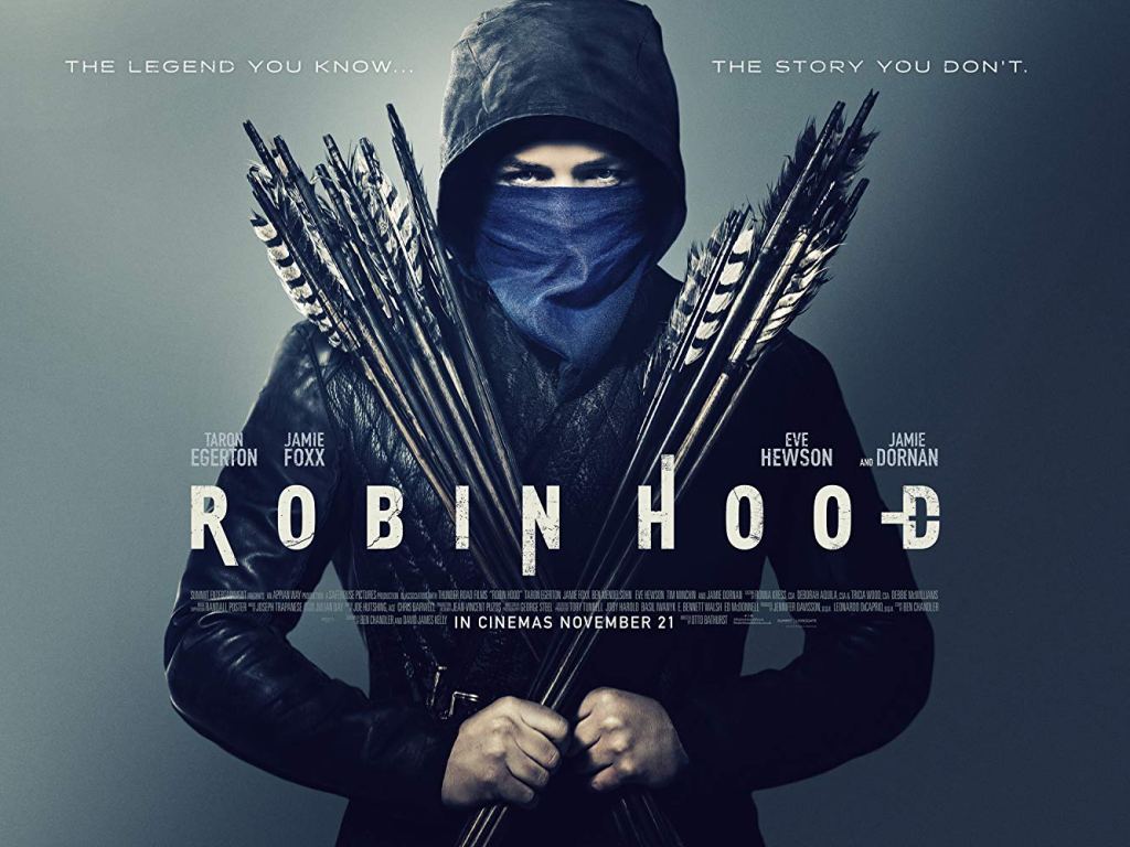 lesleighcalhoun's tweet photo. Why You Should Ignore the Critics and Go See Robin Hood. Real archery, revisionist contemporary storyline, amazing soundtrack. #robinhood2018 #jamiefoxx @taronegerton @ottobathurst #larsanderson #moviereview https://t.co/sO5ZuVtts1 https://t.co/sVSBcG3m5y