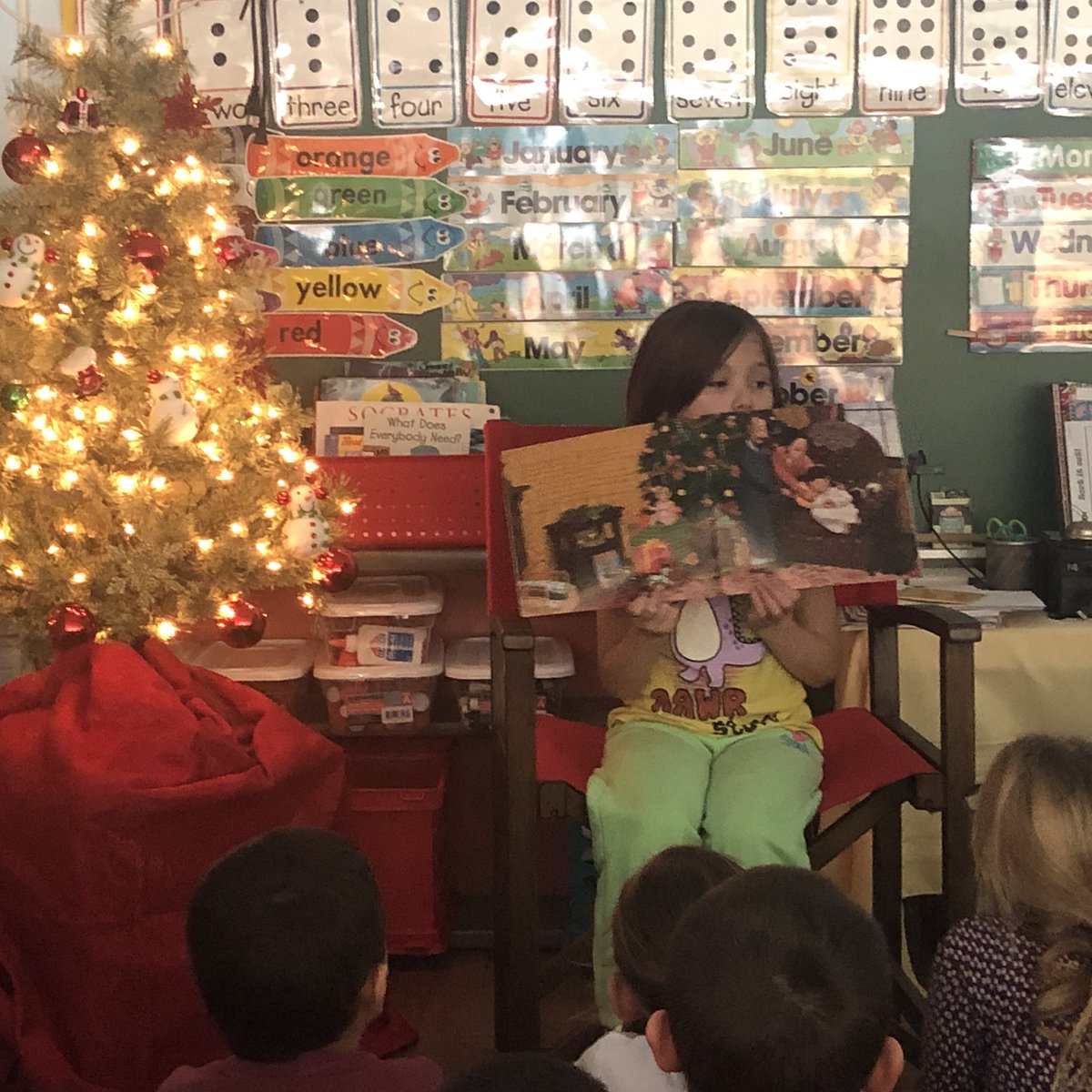 Jada is sharing “Christmas Magic” with our class!
