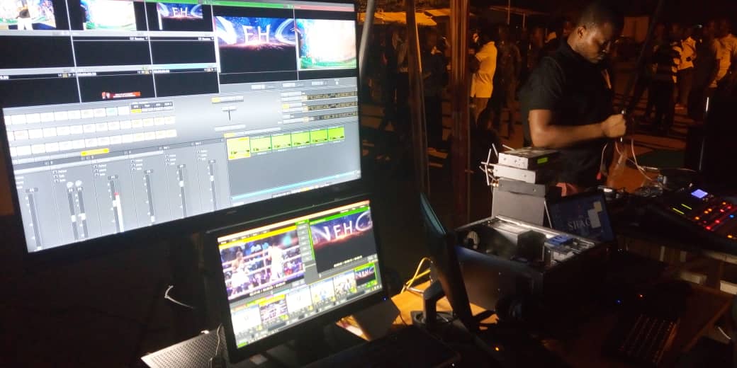 volta1tvgh's tweet photo. Technical team on standby from Taxi Rank, behind STC yard, Ho.
The bout will be LIVE on a giant screen here!

#NehoMustWin🥊🇬🇭 https://t.co/RioeQpgH08